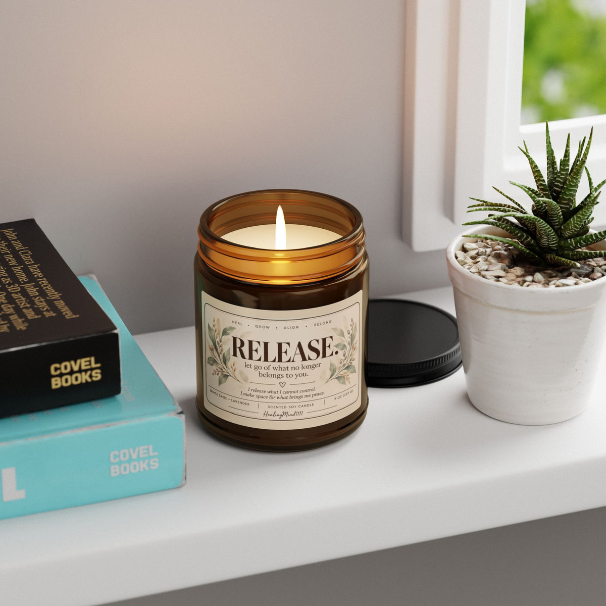 RELEASE. Candle | White Sage + Lavender | 9 oz