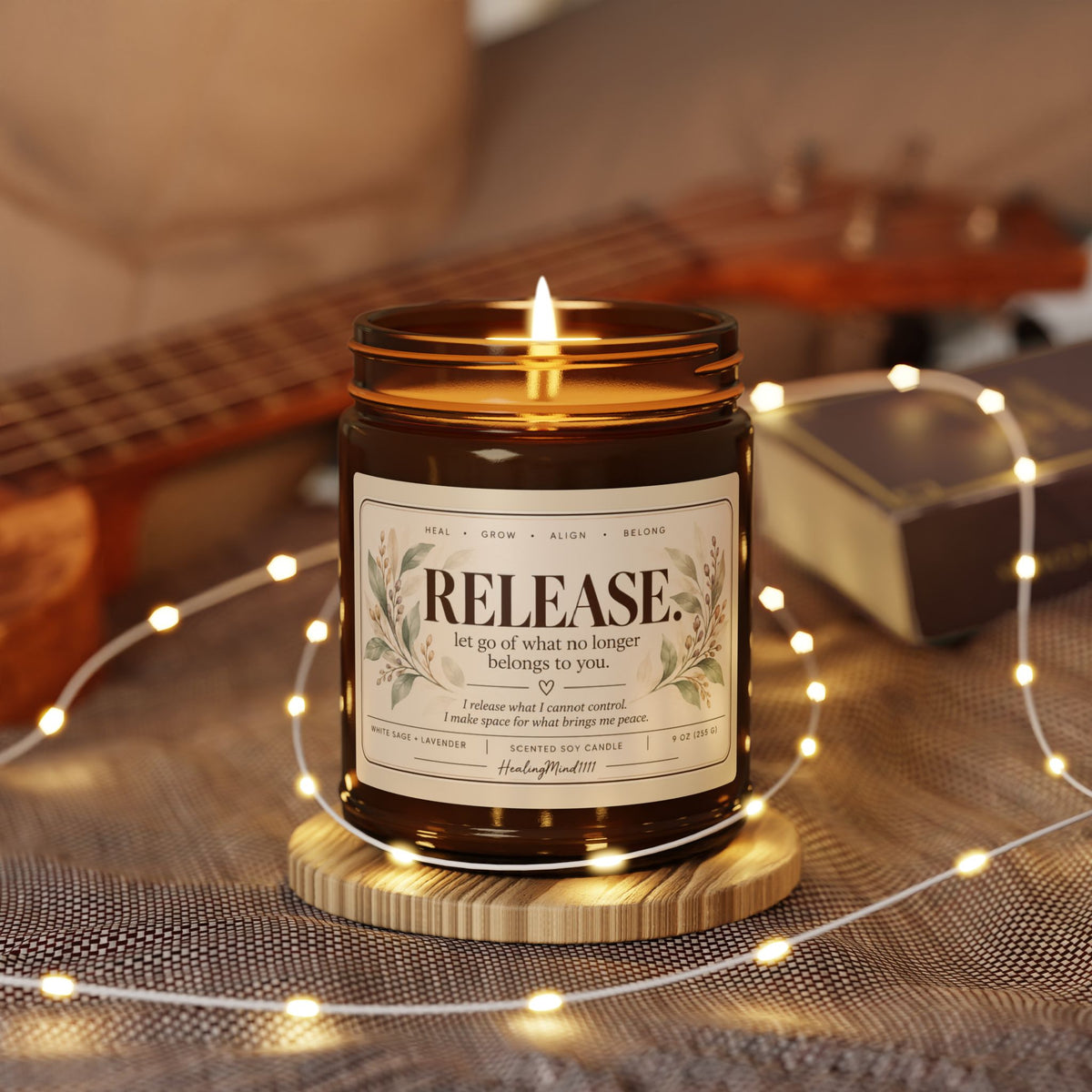 RELEASE. Candle | White Sage + Lavender | 9 oz